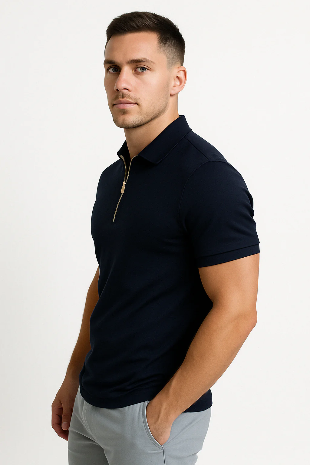 Jordan® | Modern Polo With Half Zip - Image 4