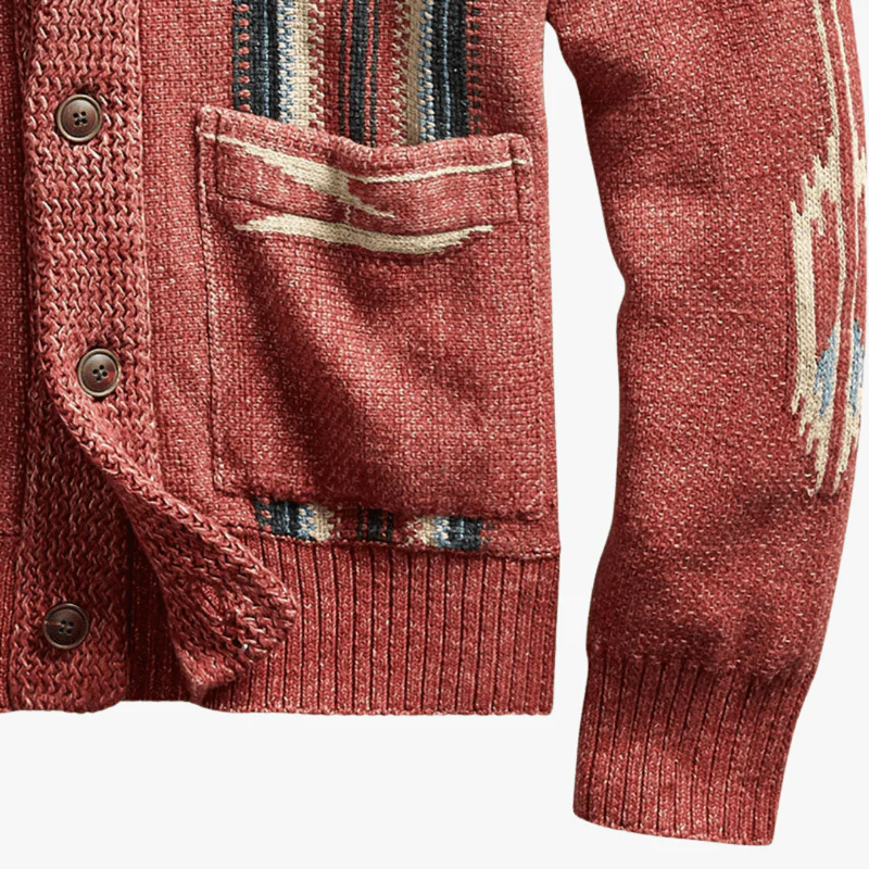 Jordan | Men's Vintage Knit Cardigan - Image 4