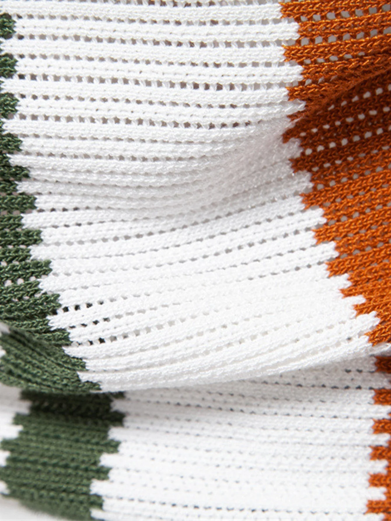 Jordan | Stripe Knit V Neck Polo Shirt - Image 3