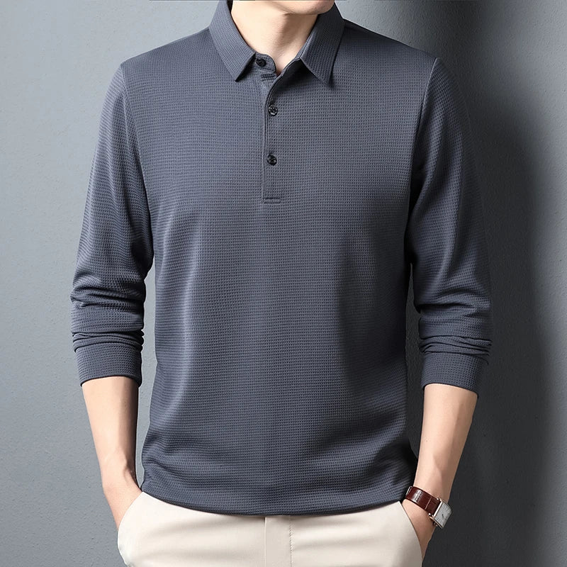 Jordi® | Buttoned Long Sleeve Polo - Image 2