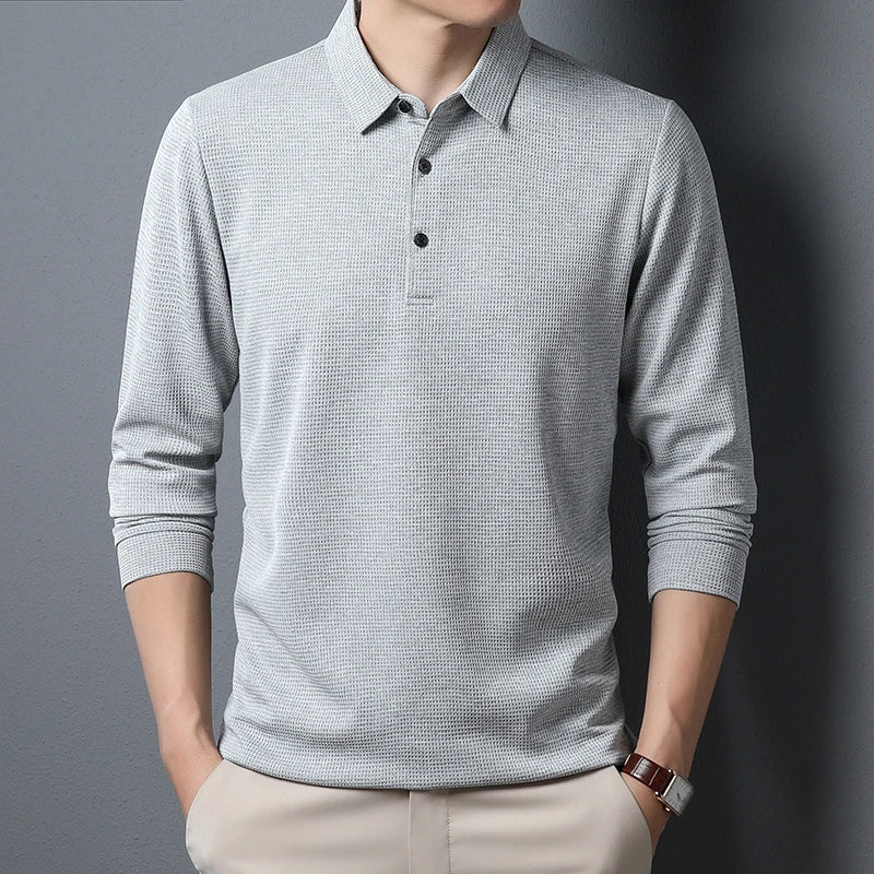 Jordi® | Buttoned Long Sleeve Polo - Image 5