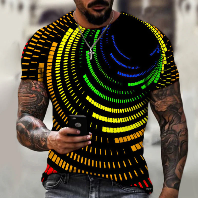 Jorel® | Men'S 3D Digital Print Casual Short-Sleeved T-Shirt - Image 2