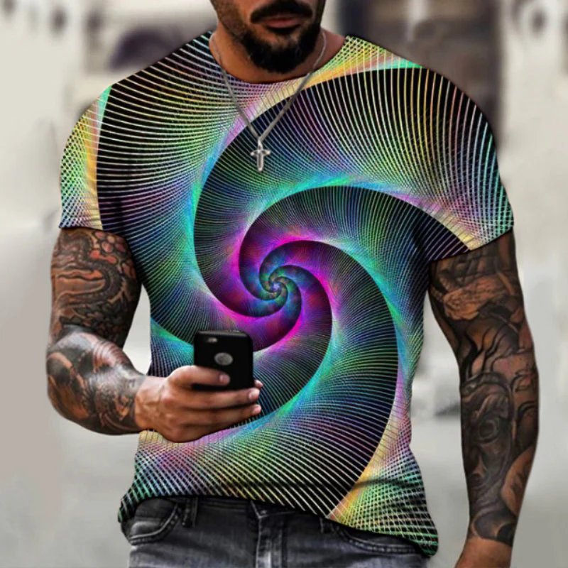 Jorel® | Men'S 3D Digital Print Casual Short-Sleeved T-Shirt - Image 3