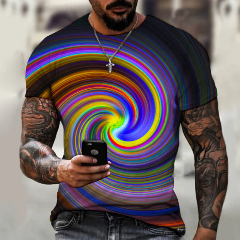 Jorel® | Men'S 3D Digital Print Casual Short-Sleeved T-Shirt - Image 4