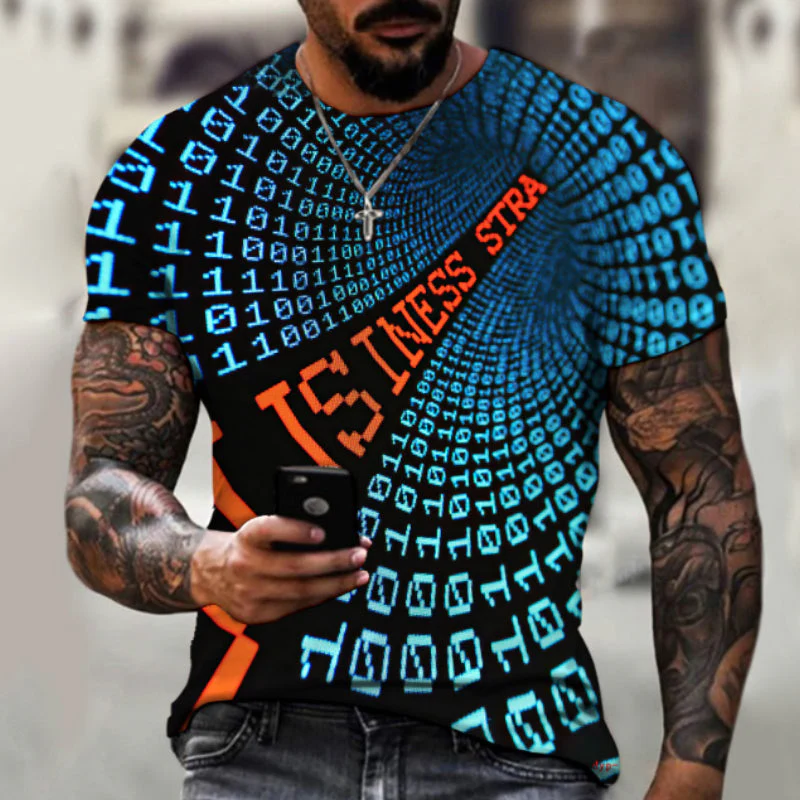 Jorel® | Men'S 3D Digital Print Casual Short-Sleeved T-Shirt - Image 7