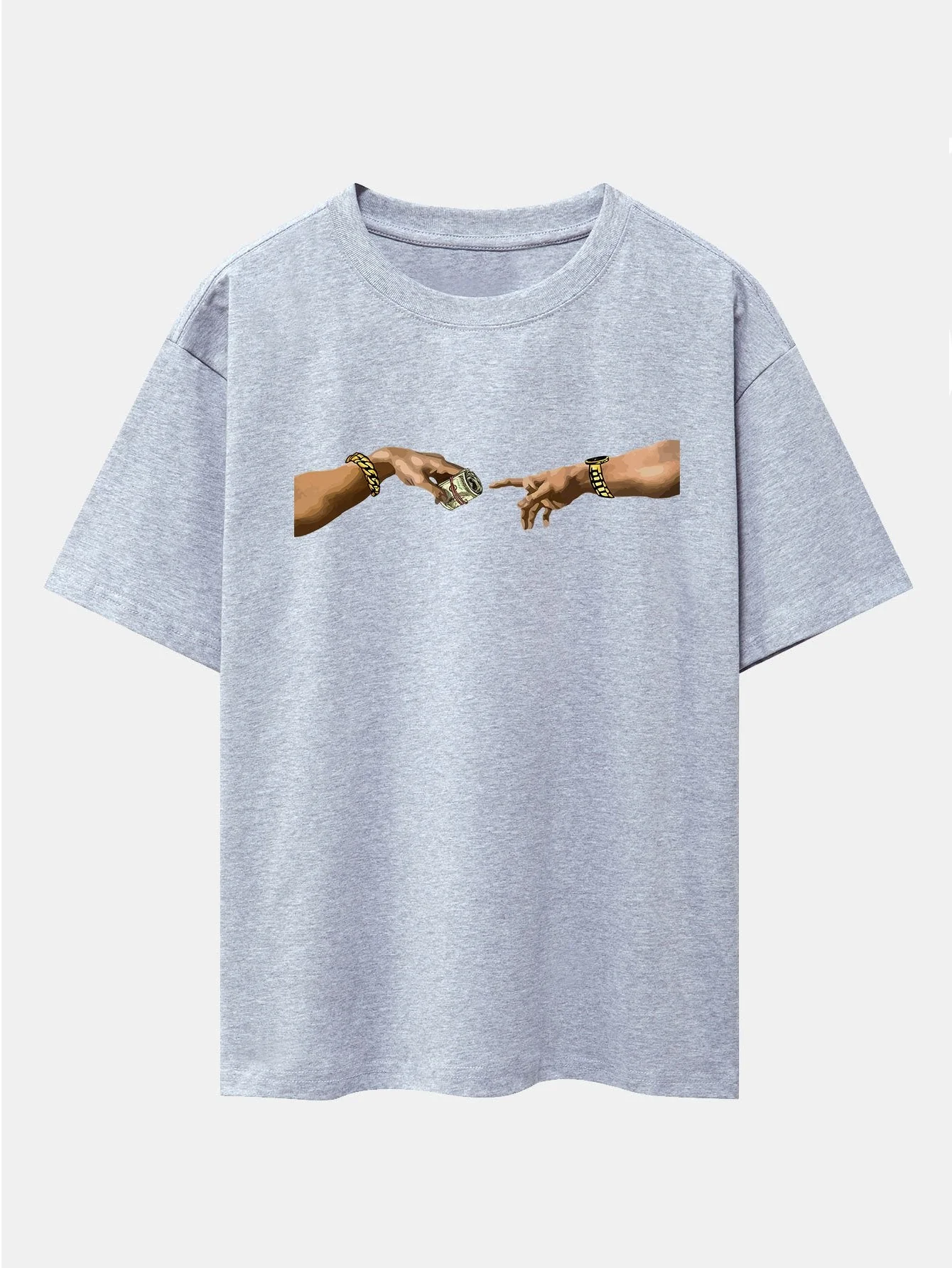 Jorge® | Cash Hand Print Drop Shoulder Oversize T-Shirt - Image 10
