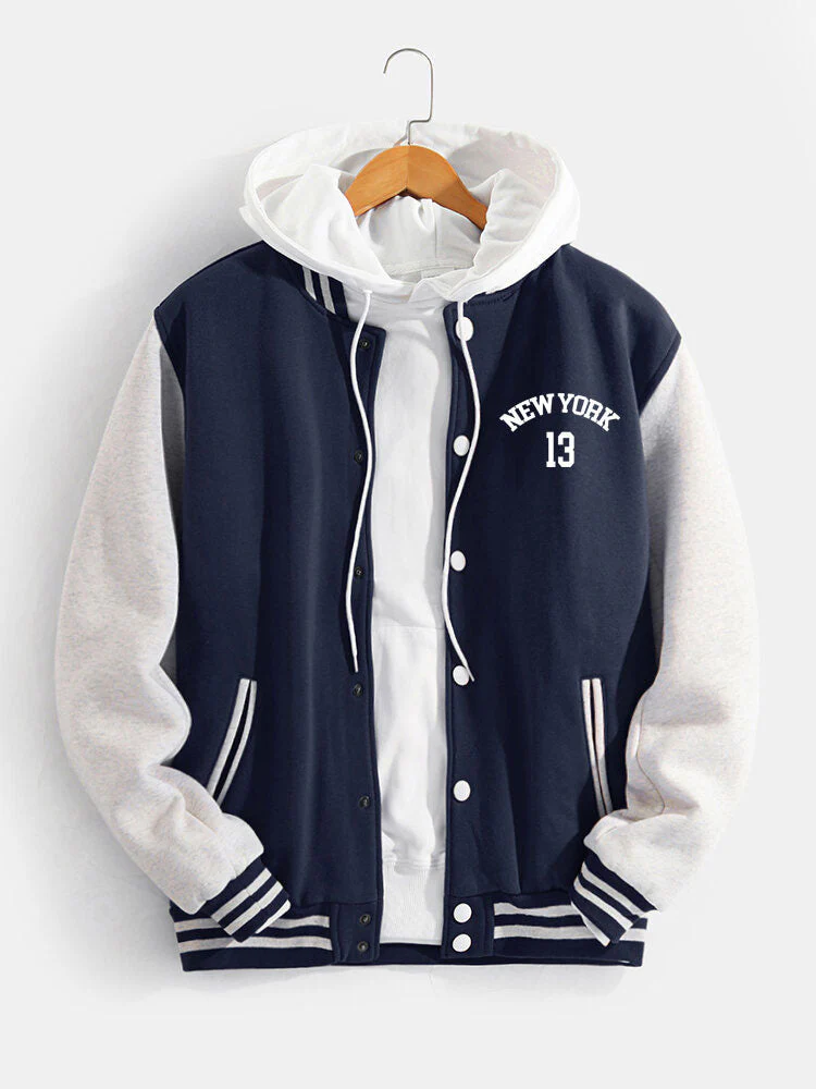 Jorge | New York Bear Print Baseball Jacket - Image 8