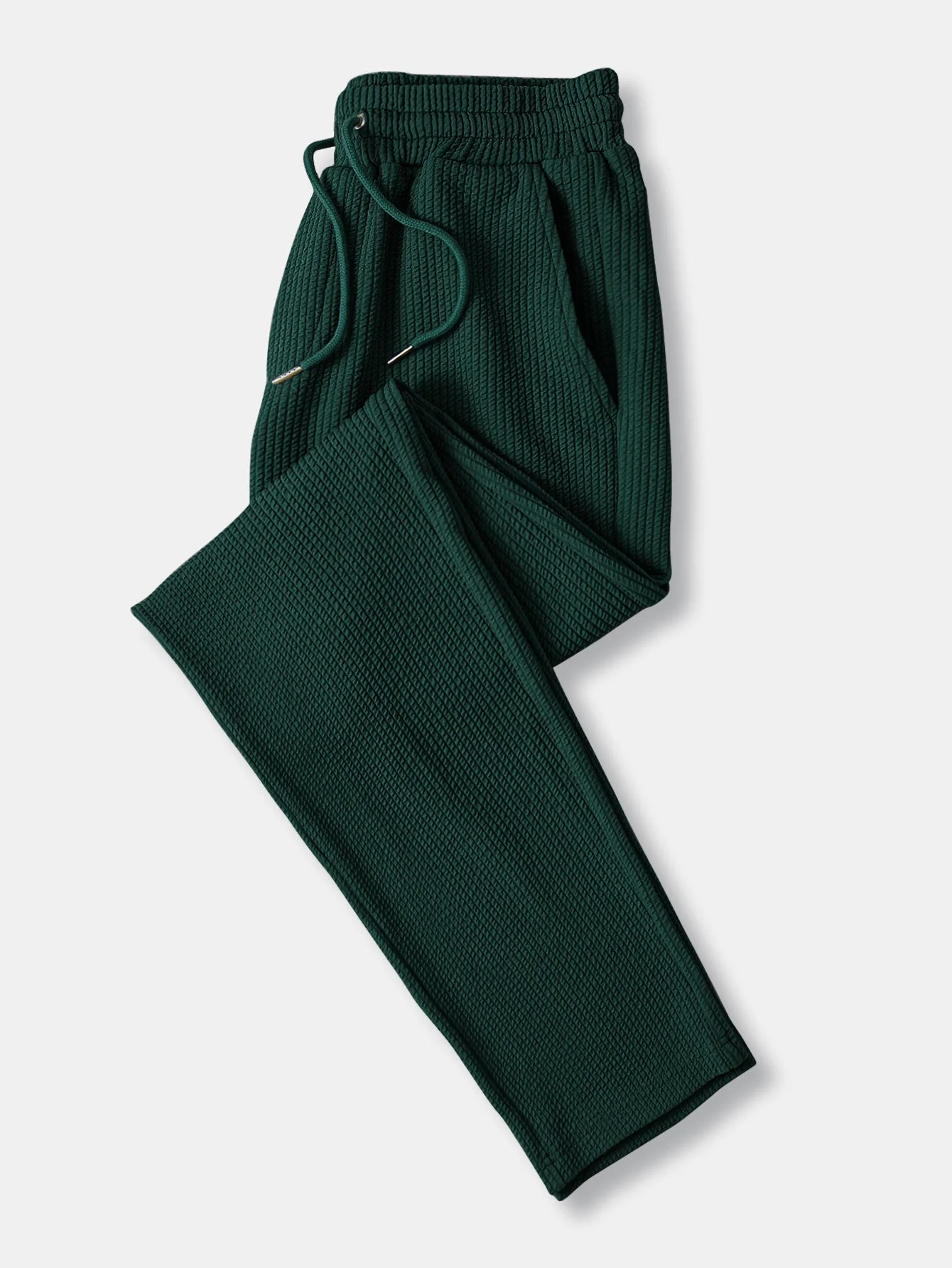 Jory® | Muscle Fit Long Sleeve Shirt With Ribbed Collar & Straight Leg Ribbed Trousers - Image 10