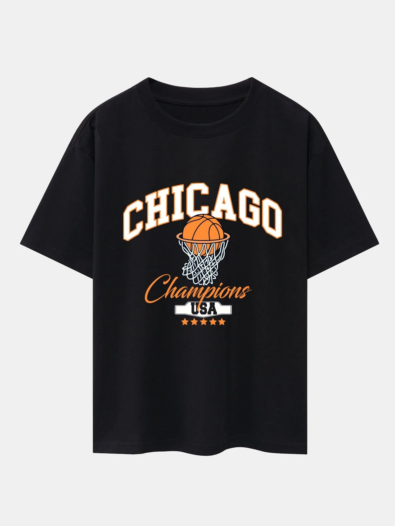 José® | Chicago Basketball Print Oversize T-Shirt - Image 3