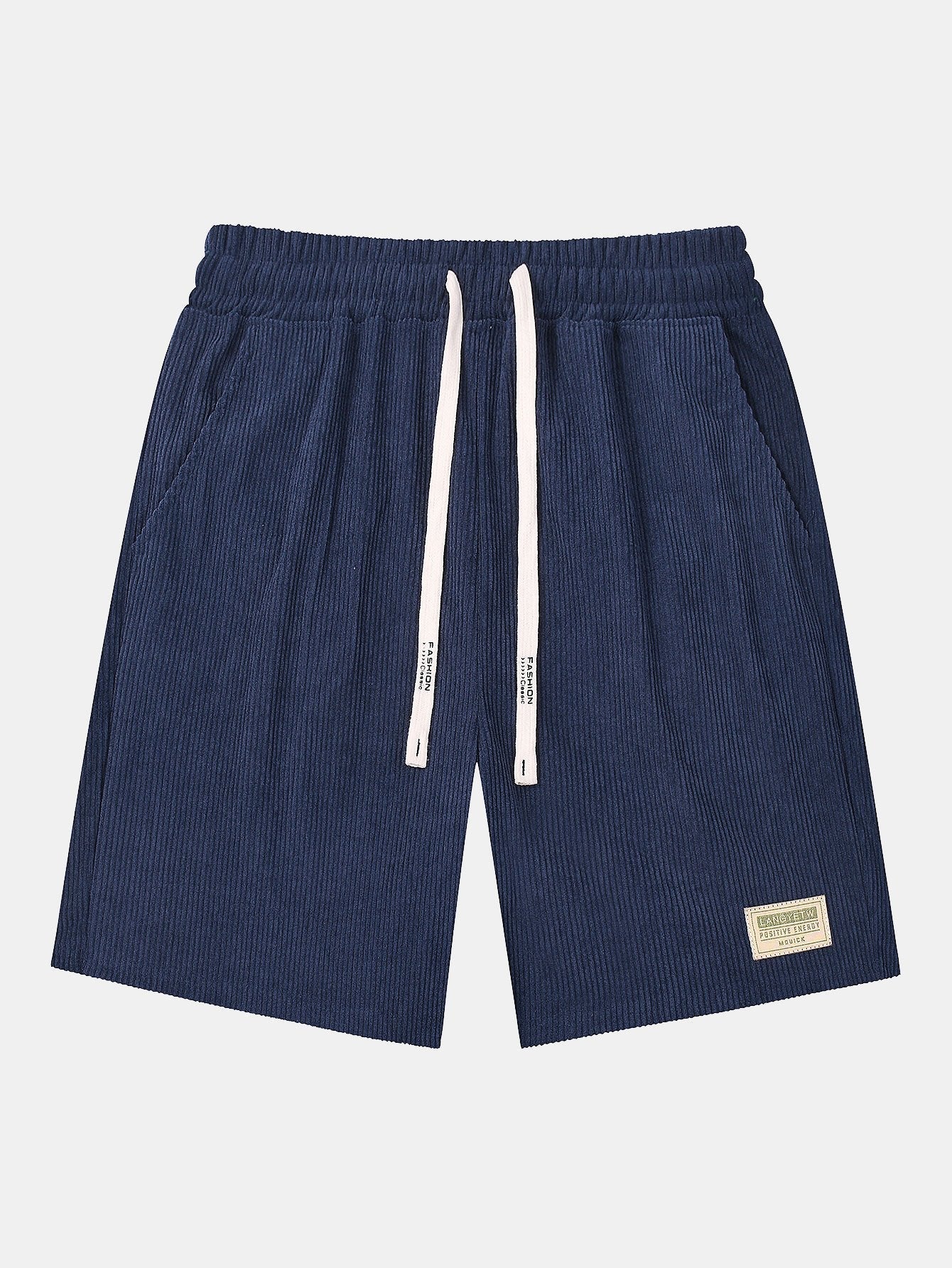 José® | Corduroy Drawstring Shorts With Letter Label - Image 3