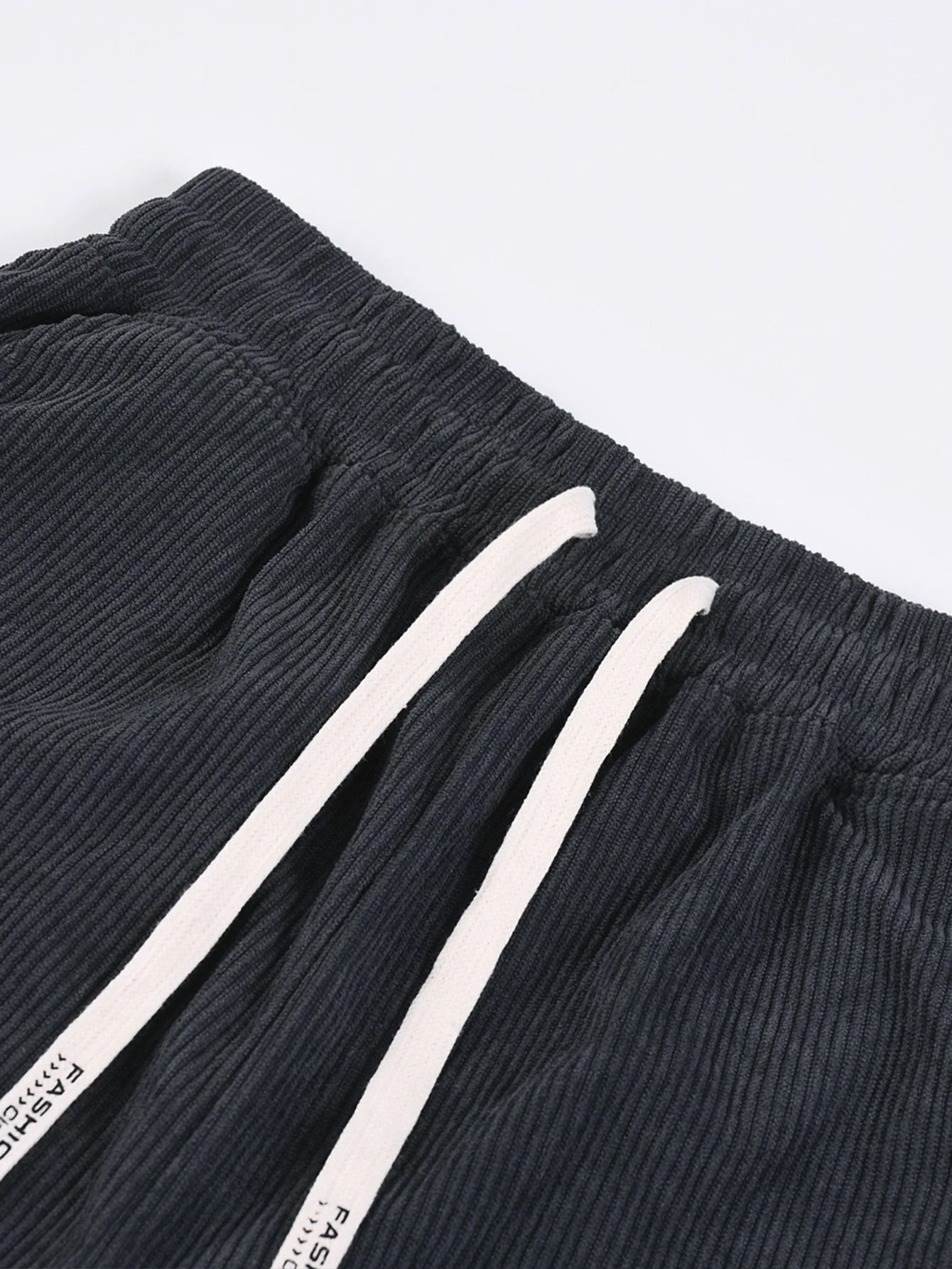José® | Corduroy Drawstring Shorts With Letter Label - Image 7