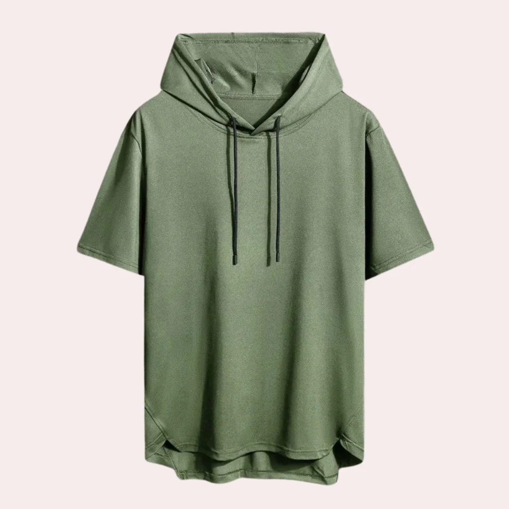 José® | Solid Color Hooded T-Shirt For Men - Image 3