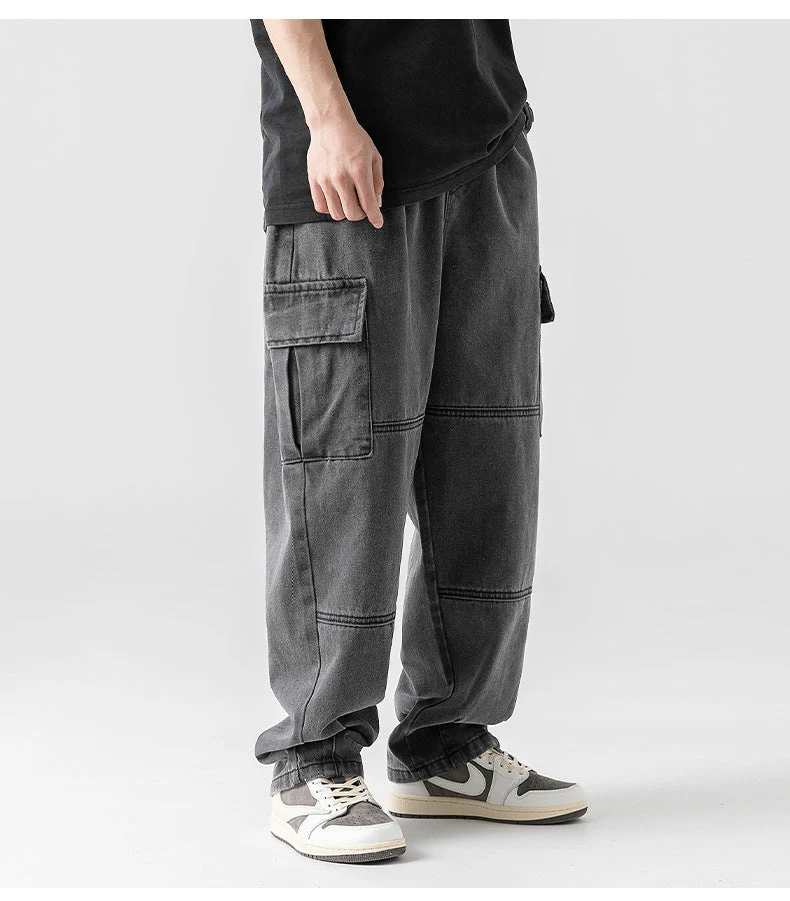 Jose® | Straight Cargo Wide Jeans - Image 2