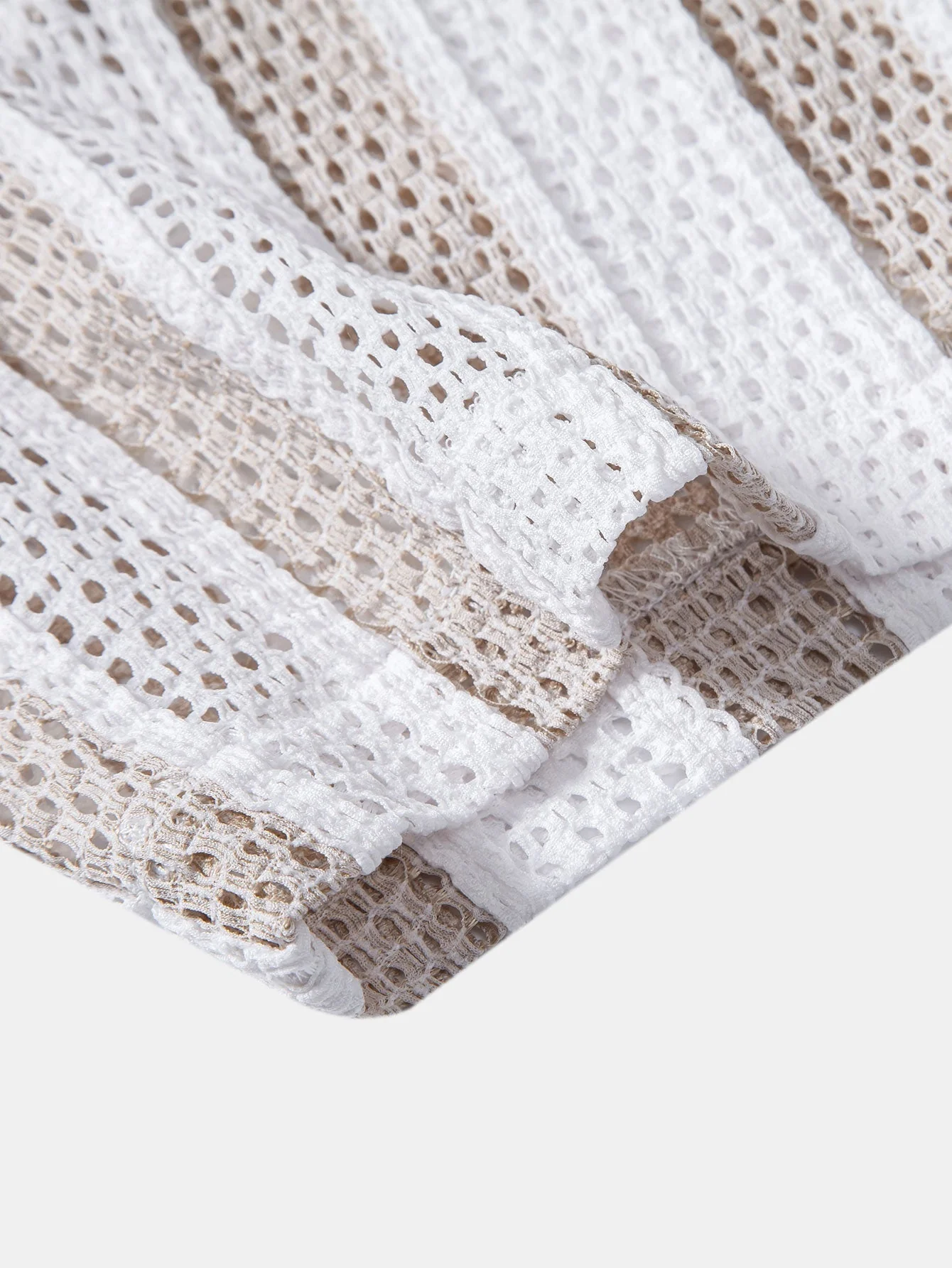 José® | Striped Mesh Cuban Shirt & Straight Leg Linen Pants - Image 6