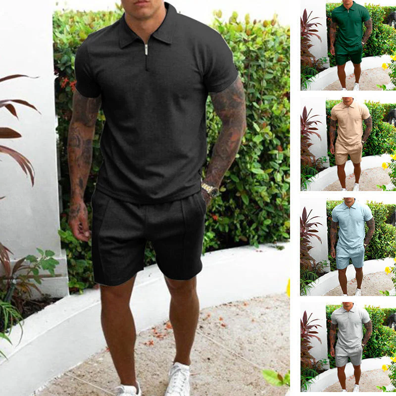 Jose® | Summer Two-Piece Sporty Short-Sleeved Suit For Men - Image 2