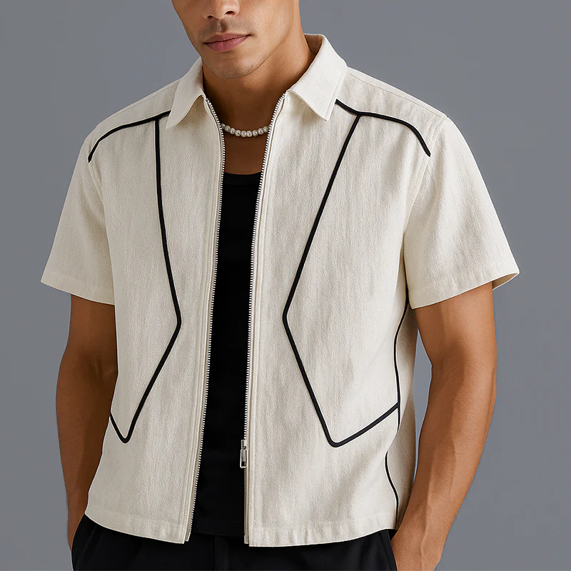 Jose | Men'S Summer Fashion Cotton Blended Short Sleeve Shirt - Image 2