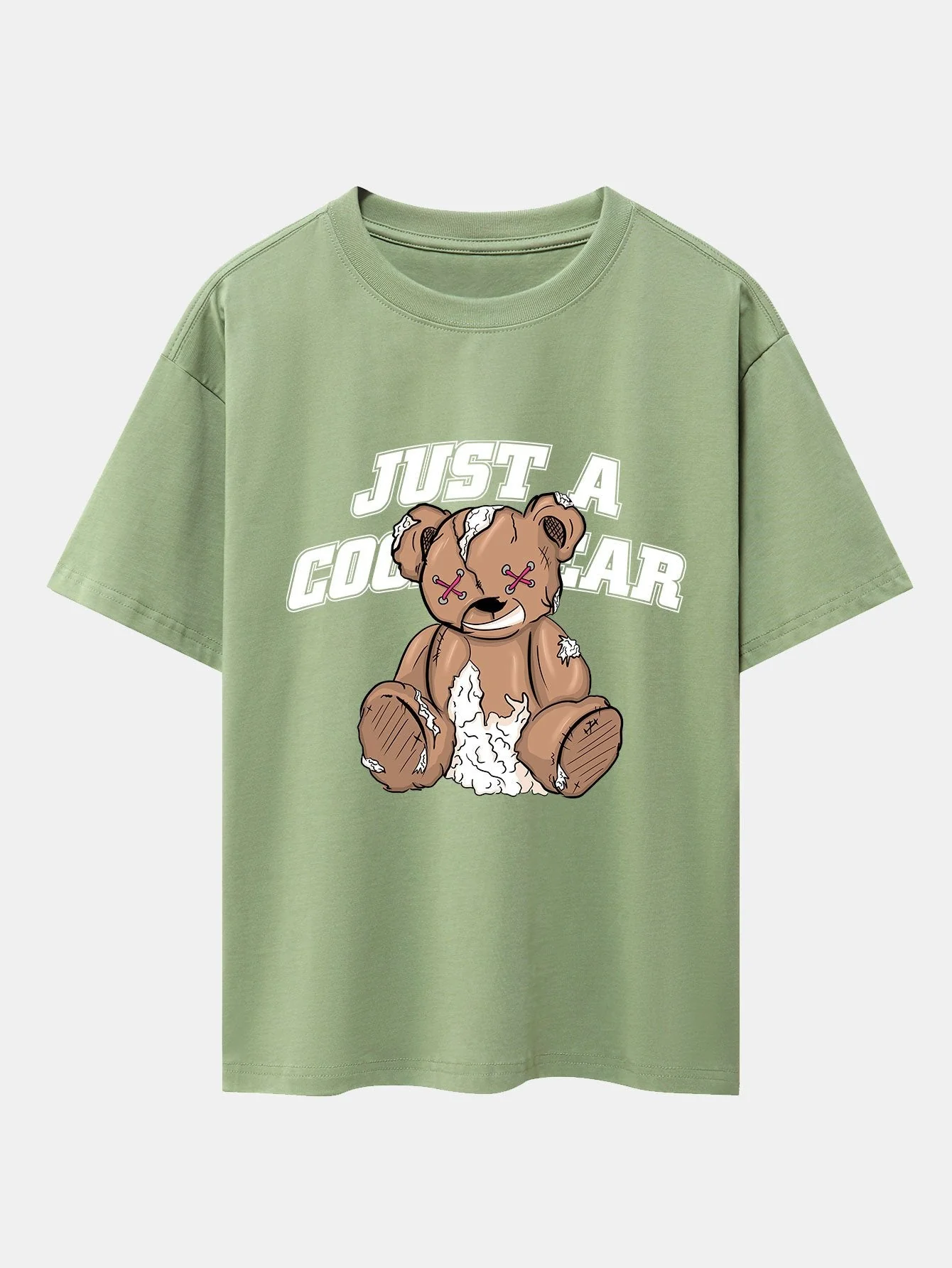 Joseph® | Tattered Bear Print Drop Shoulder Oversize T-Shirt - Image 11