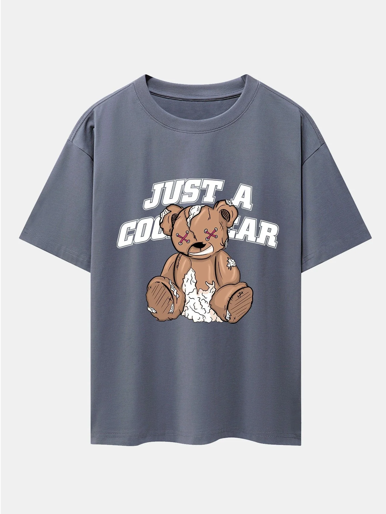 Joseph® | Tattered Bear Print Drop Shoulder Oversize T-Shirt - Image 4