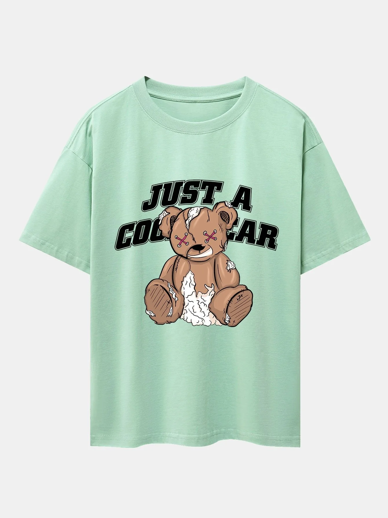 Joseph® | Tattered Bear Print Drop Shoulder Oversize T-Shirt - Image 6