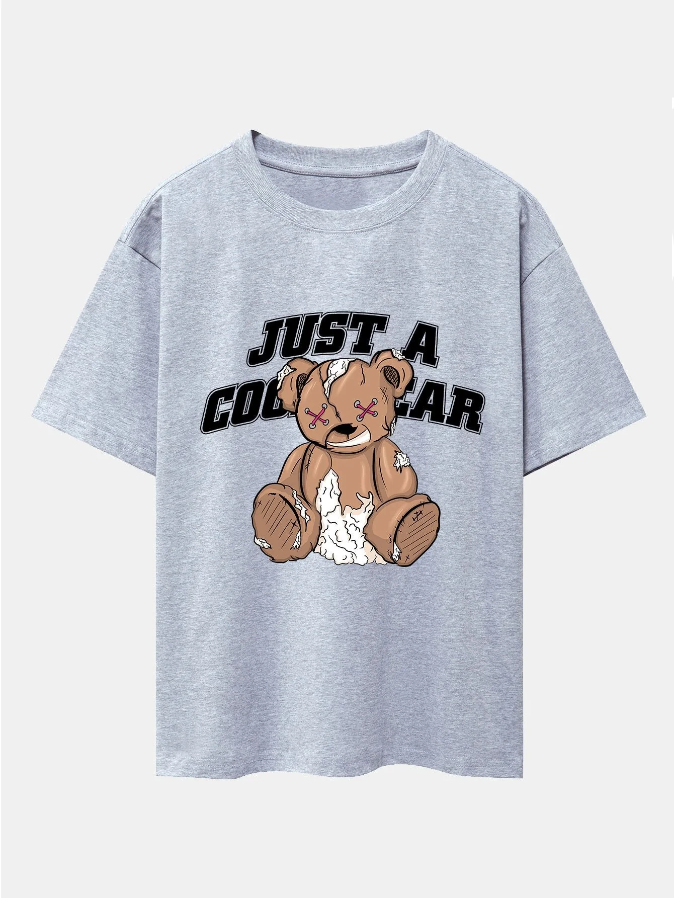 Joseph® | Tattered Bear Print Drop Shoulder Oversize T-Shirt - Image 7