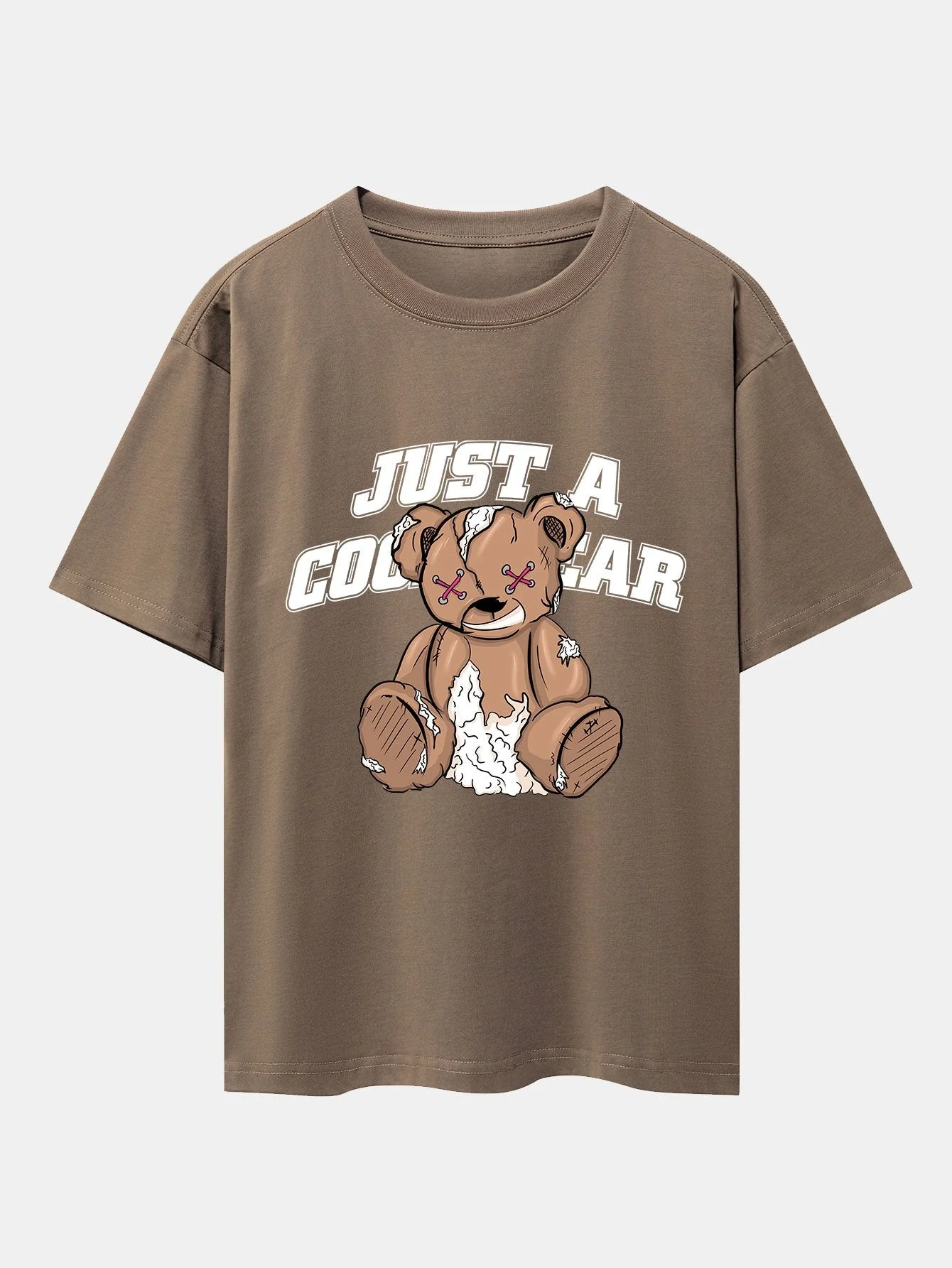 Joseph® | Tattered Bear Print Drop Shoulder Oversize T-Shirt - Image 9