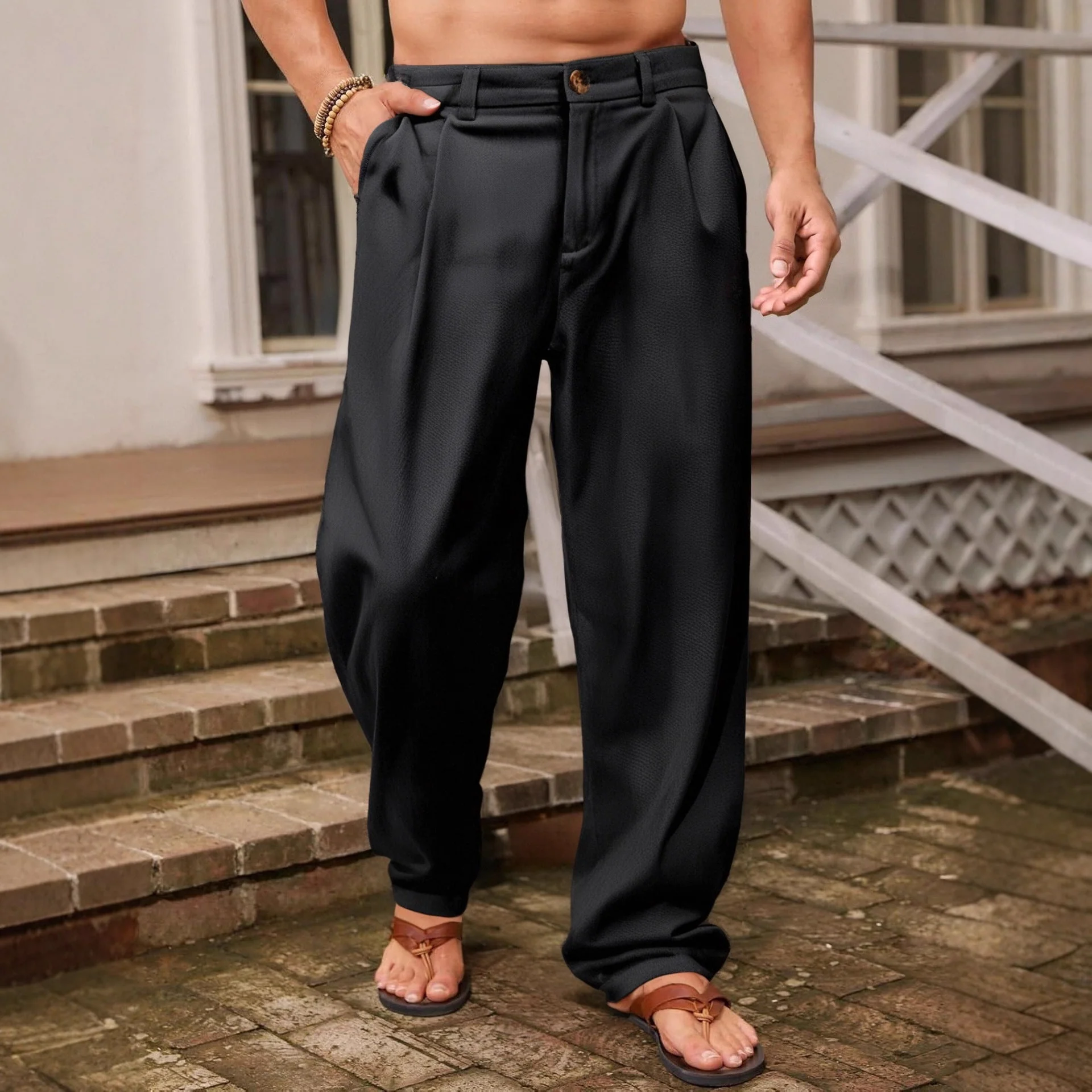 Joseph | Wide-leg linen pants - Image 2