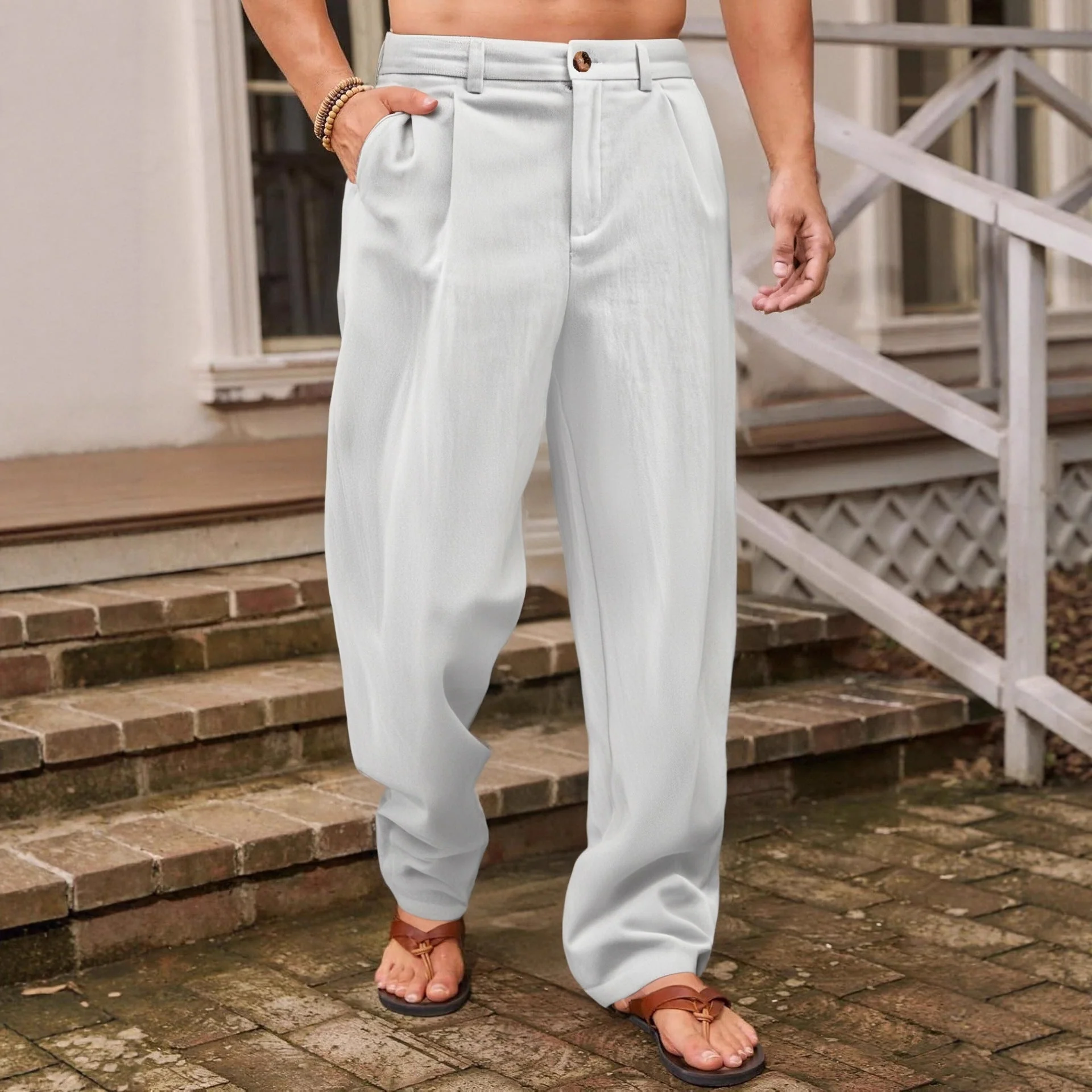 Joseph | Wide-leg linen pants - Image 5