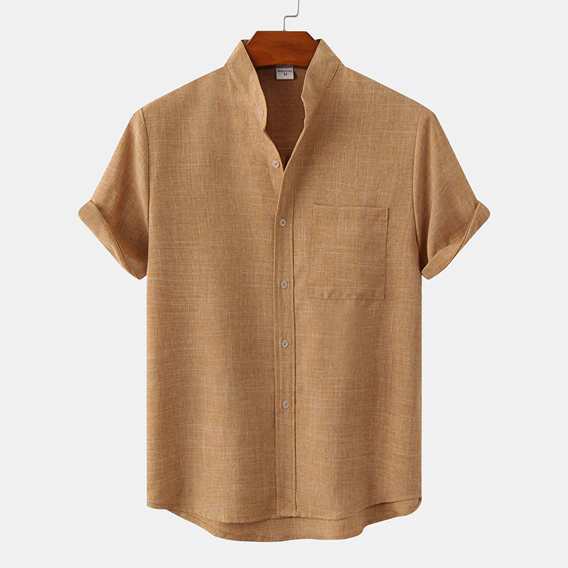 Joshua® | Solid Color Men'S Shirt Made Of Cotton Linen - Image 10