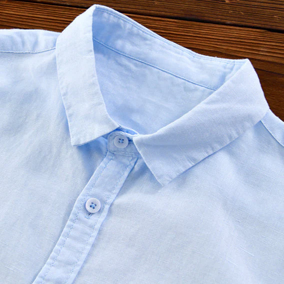 Joshua | Santorini Linen Shirt - Image 3