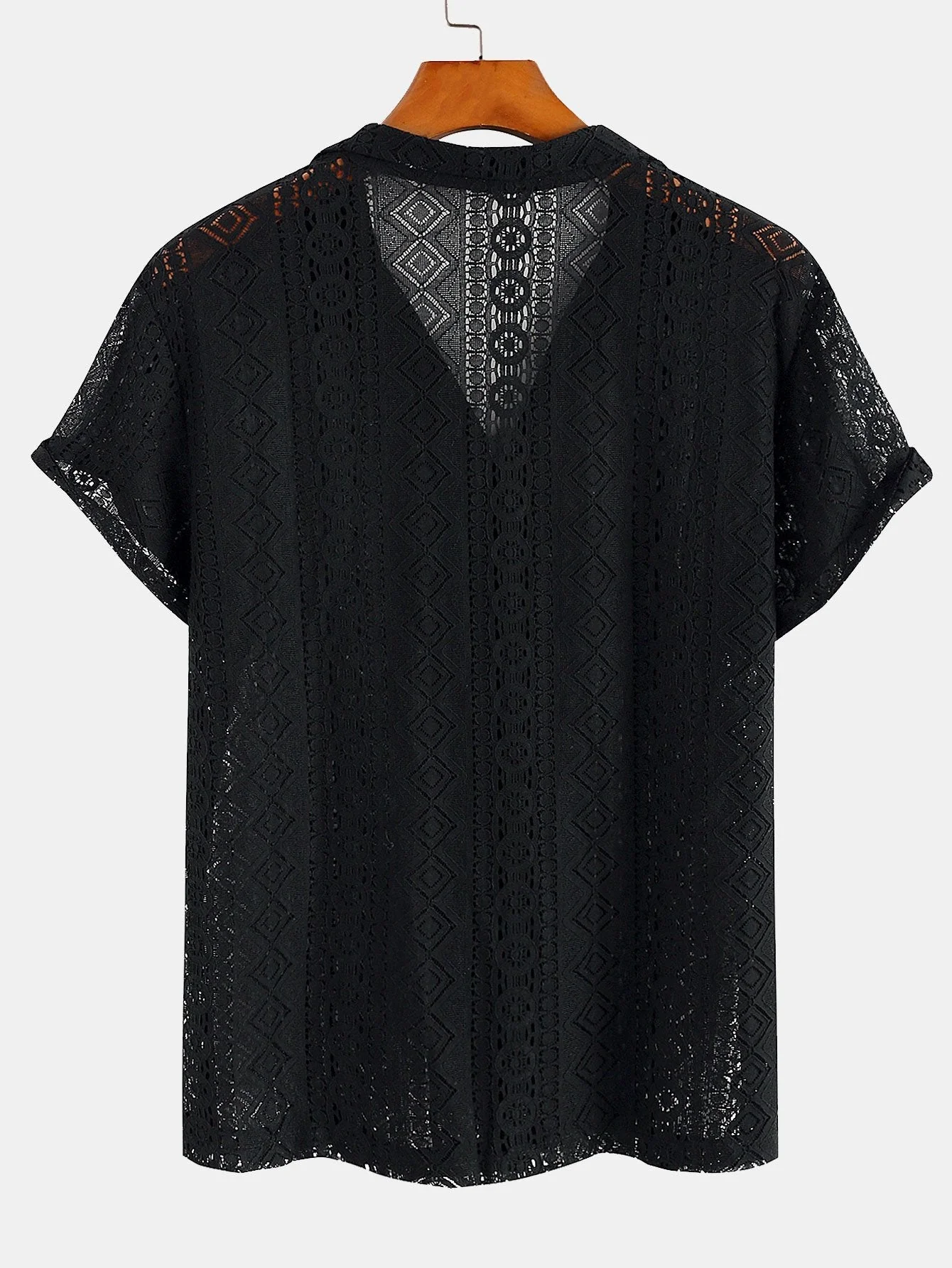 Josiah® | Cuban Shirt With Geometric Texture - Image 4
