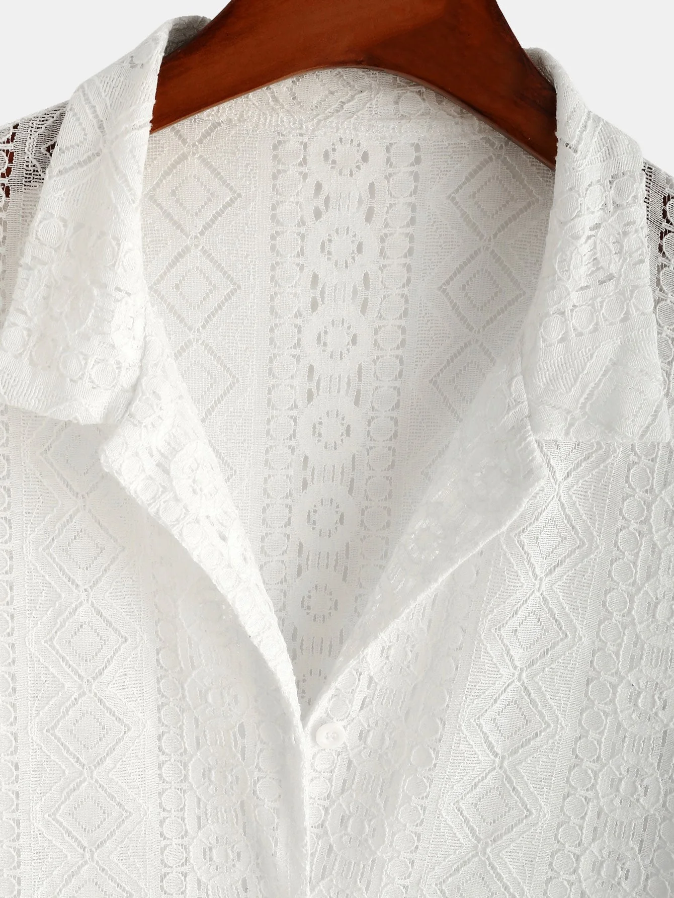 Josiah® | Cuban Shirt With Geometric Texture - Image 5