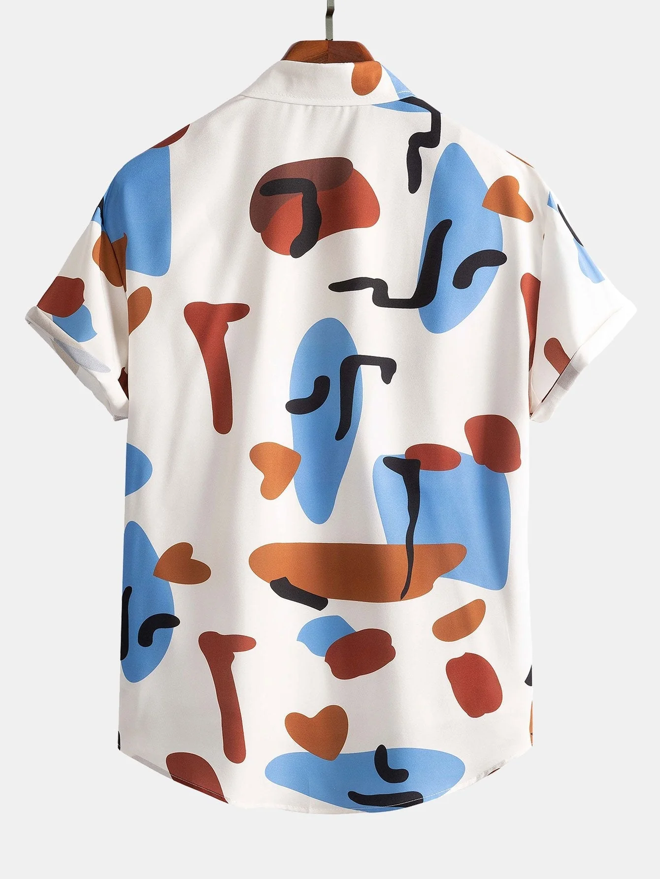 Josué® | Color Block Print Button Up Shirt - Image 2