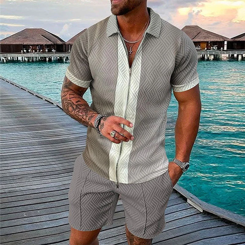 Jovani® | Casual Printed Polo Suit For Men - Image 10