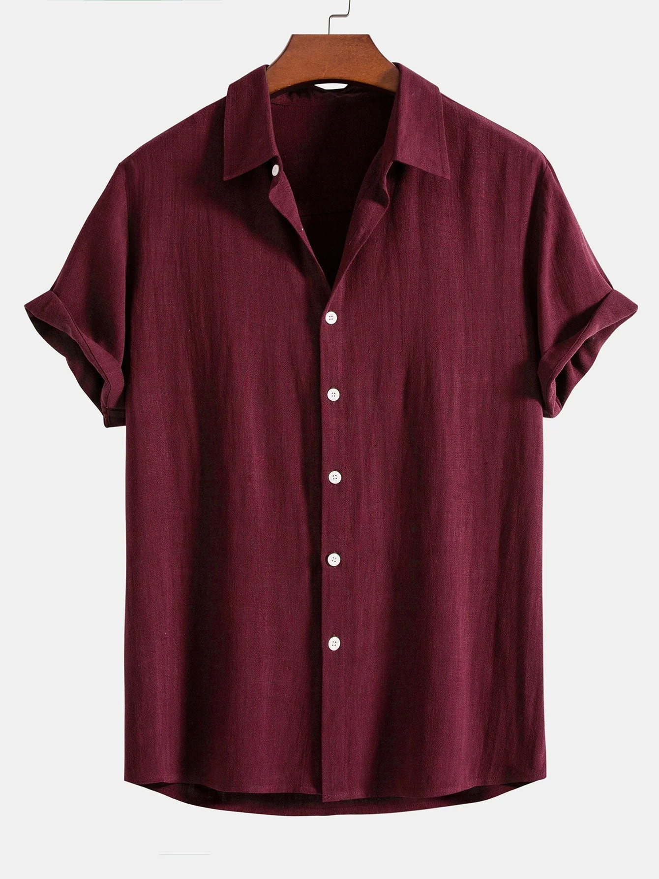 Jovanny® | Linen And Rayon Blend Shirt With Buttons & Straight Leg Linen Pants - Image 12