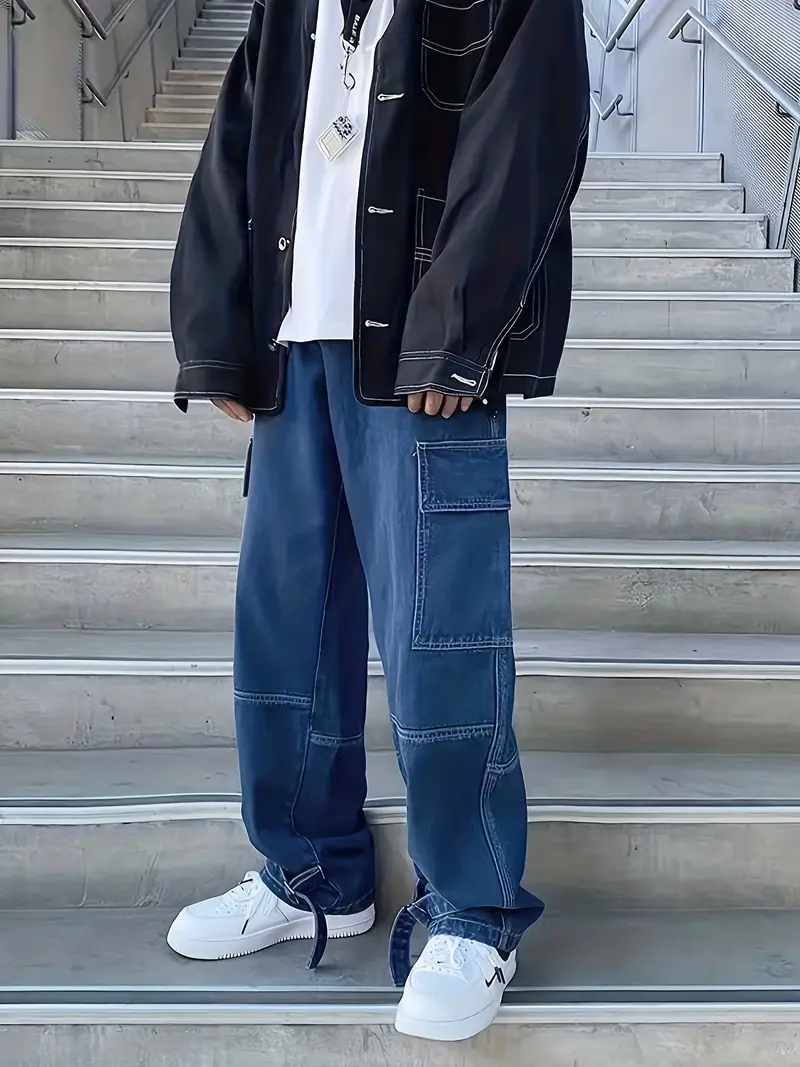 Jovian® | Denim Straight Baggy Pants - Image 5