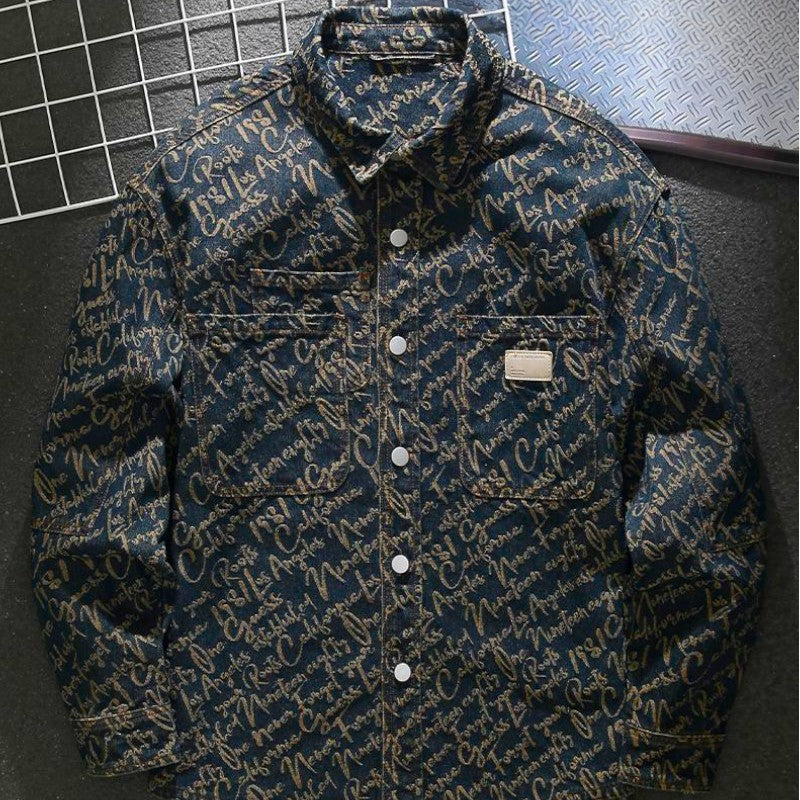 Juan® | Denim Jacket With Letters - Image 3