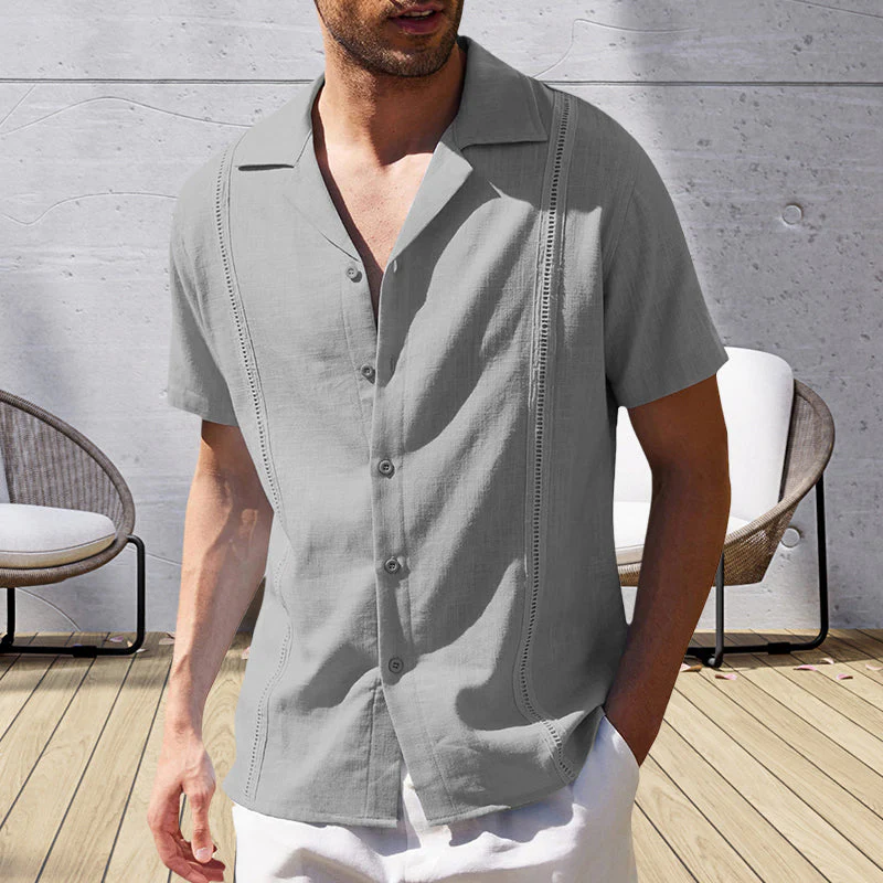 Juan® | Men'S Casual Short-Sleeved Linen Beach Shirt - Image 10