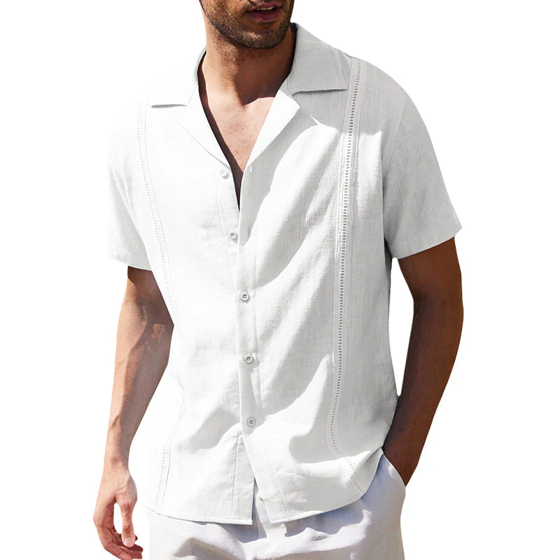 Juan® | Men'S Casual Short-Sleeved Linen Beach Shirt - Image 2