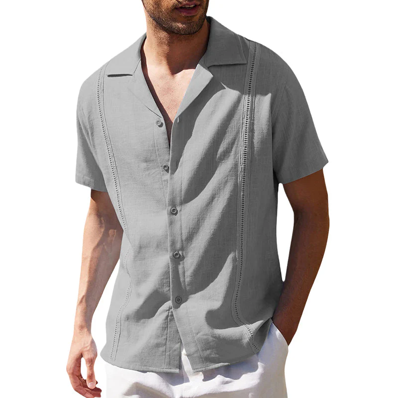 Juan® | Men'S Casual Short-Sleeved Linen Beach Shirt - Image 3