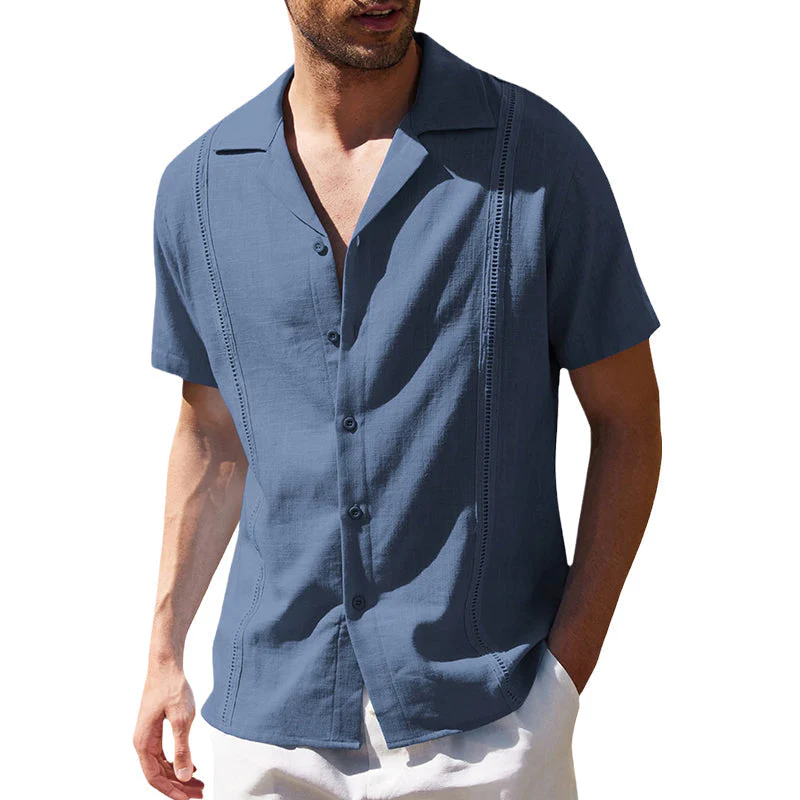 Juan® | Men'S Casual Short-Sleeved Linen Beach Shirt - Image 4