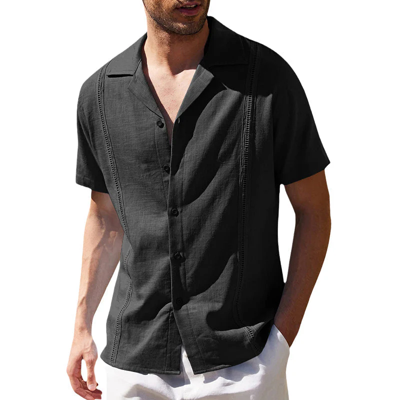 Juan® | Men'S Casual Short-Sleeved Linen Beach Shirt - Image 5