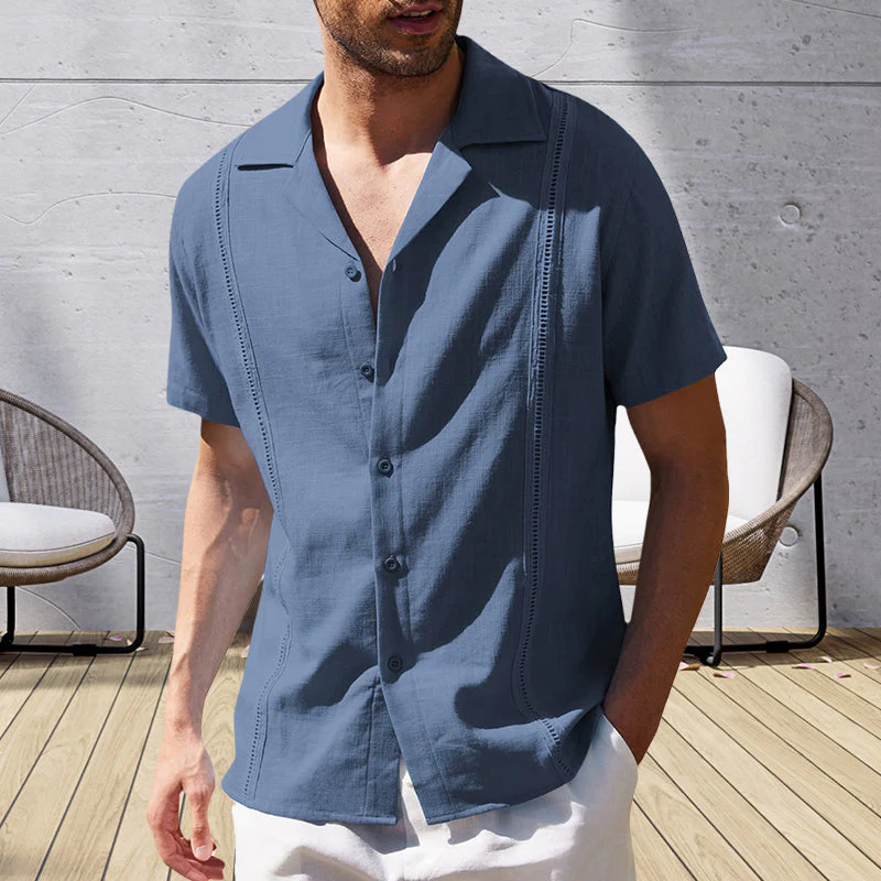 Juan® | Men'S Casual Short-Sleeved Linen Beach Shirt - Image 6