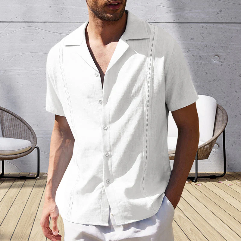 Juan® | Men'S Casual Short-Sleeved Linen Beach Shirt - Image 7