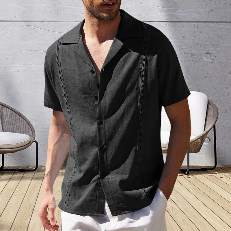 Juan® | Men'S Casual Short-Sleeved Linen Beach Shirt - Image 8