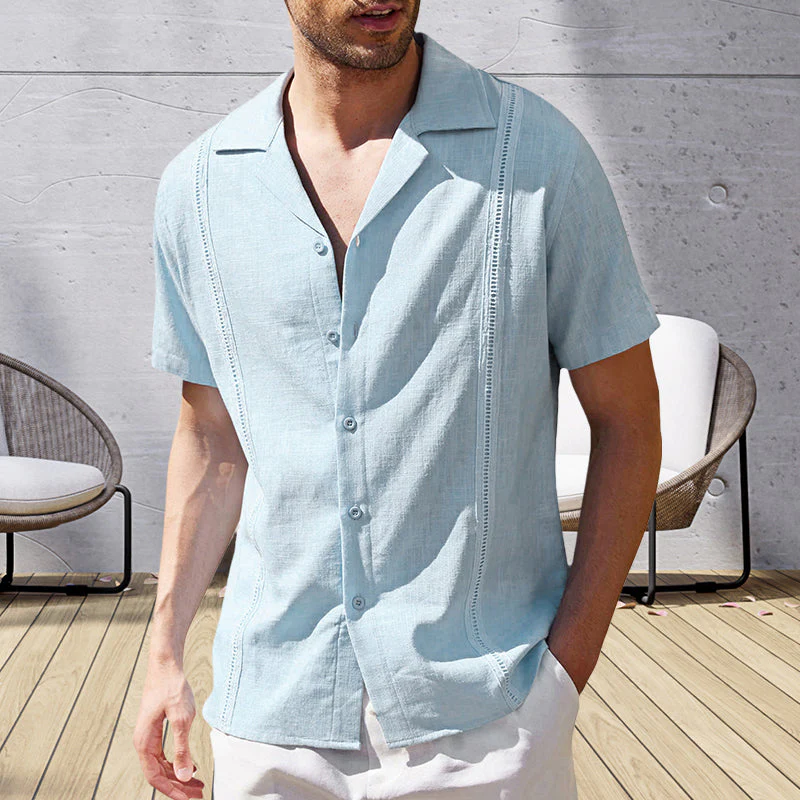 Juan® | Men'S Casual Short-Sleeved Linen Beach Shirt - Image 9