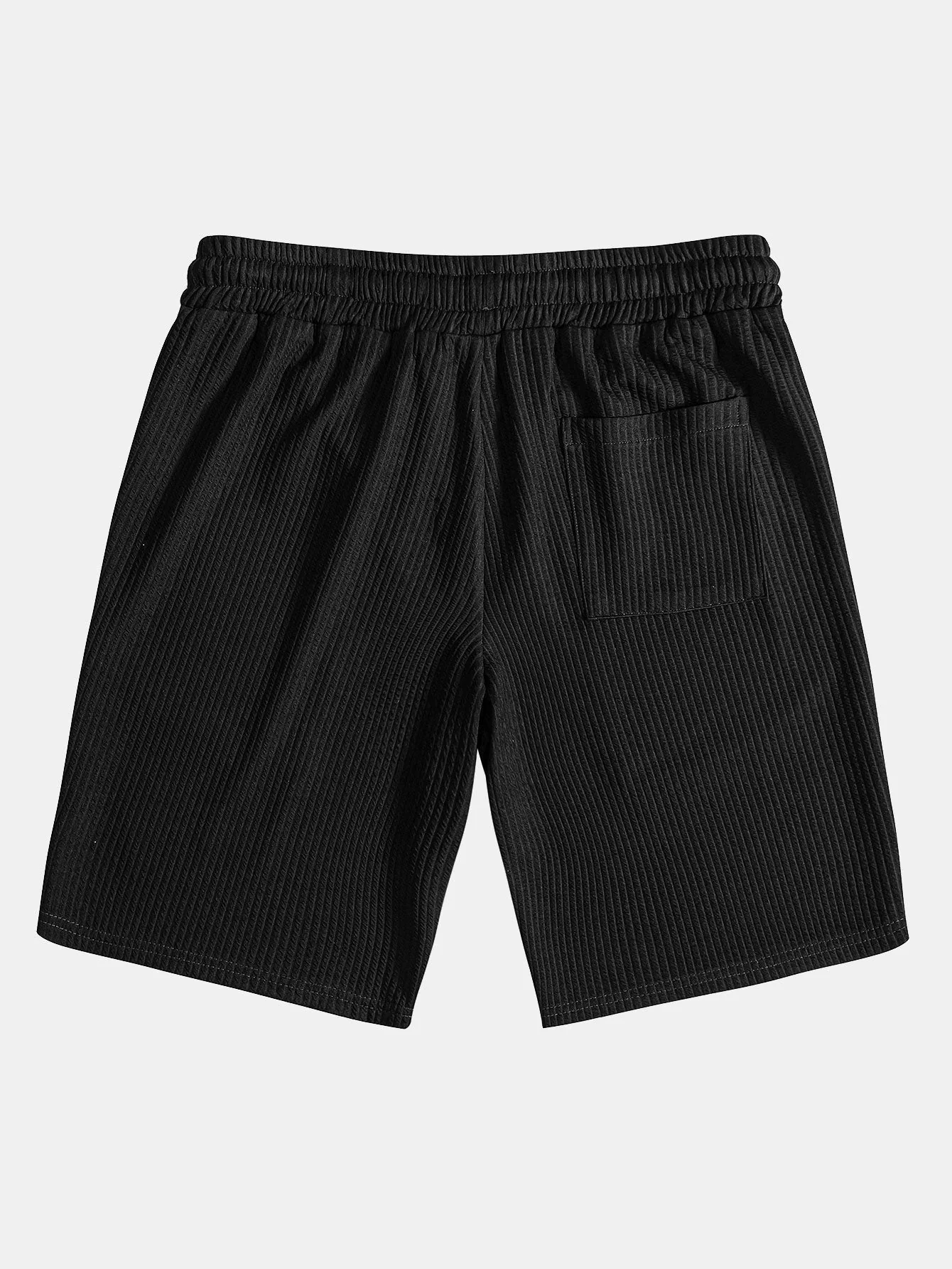 Juan® | Muscle Fit Ribbed Deep Cuban Shirt & Drawstring Ribbed Shorts - Image 12