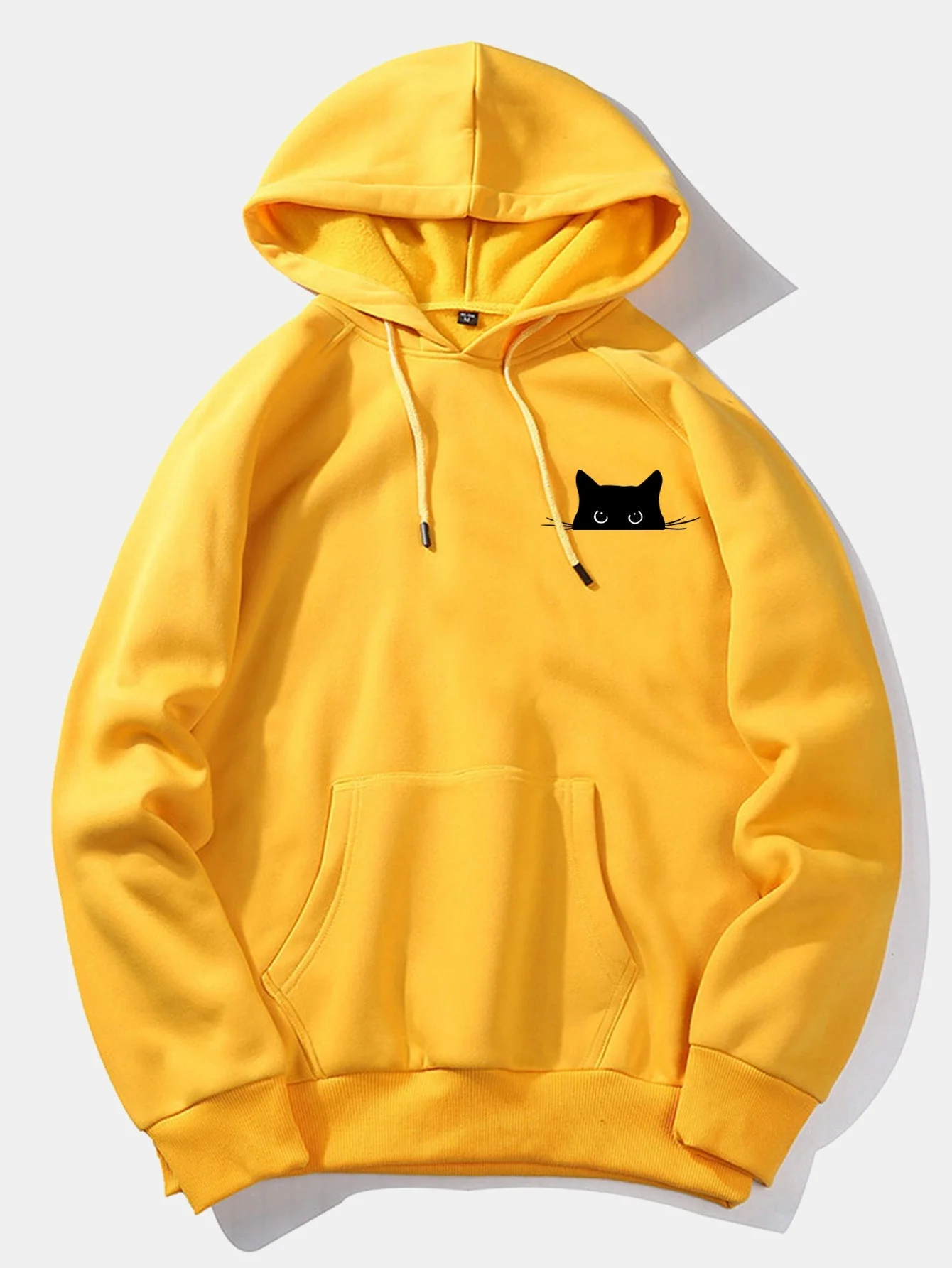 Juan | Black Cat Print Hoodie - Image 2