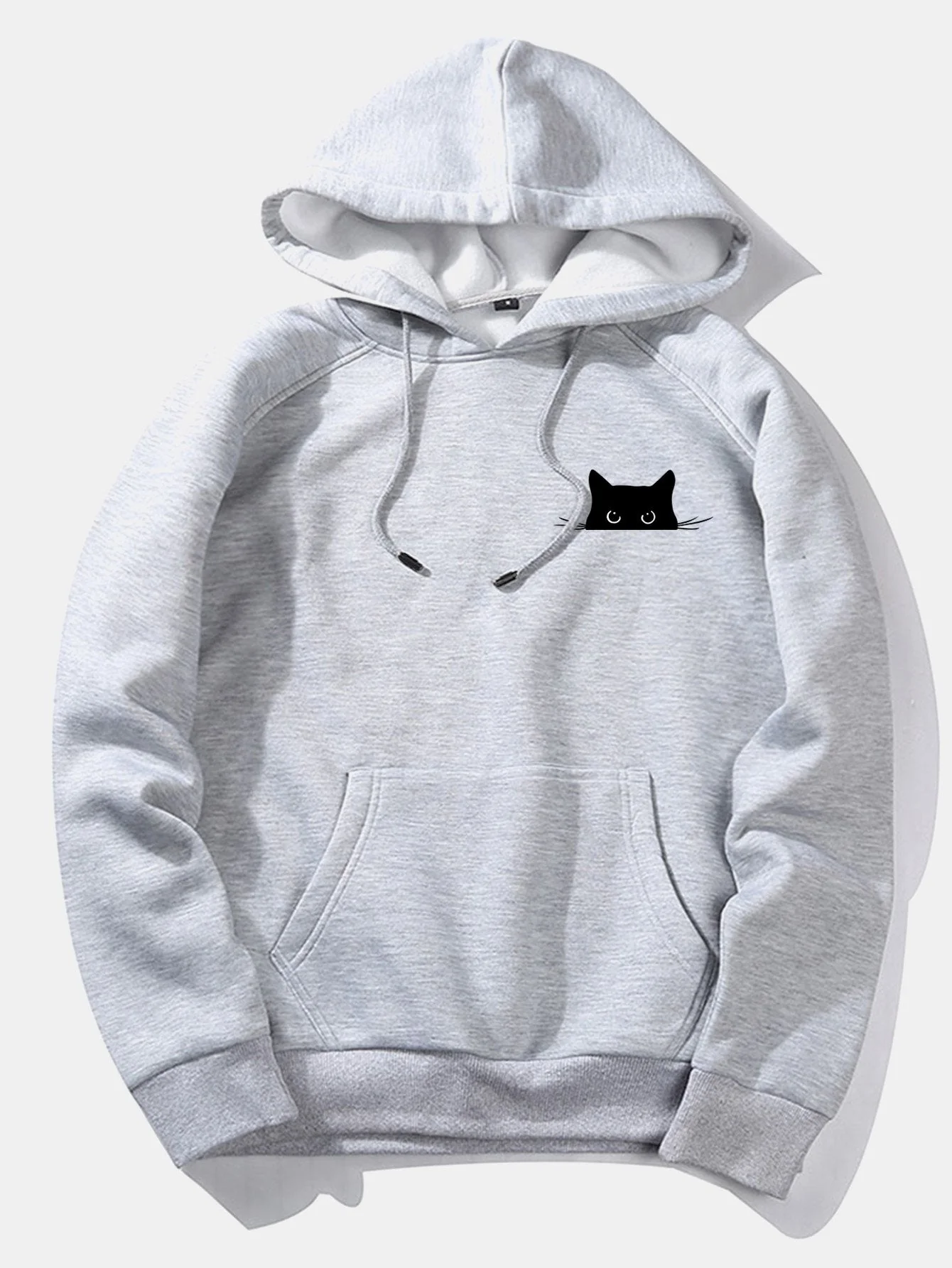 Juan | Black Cat Print Hoodie - Image 5