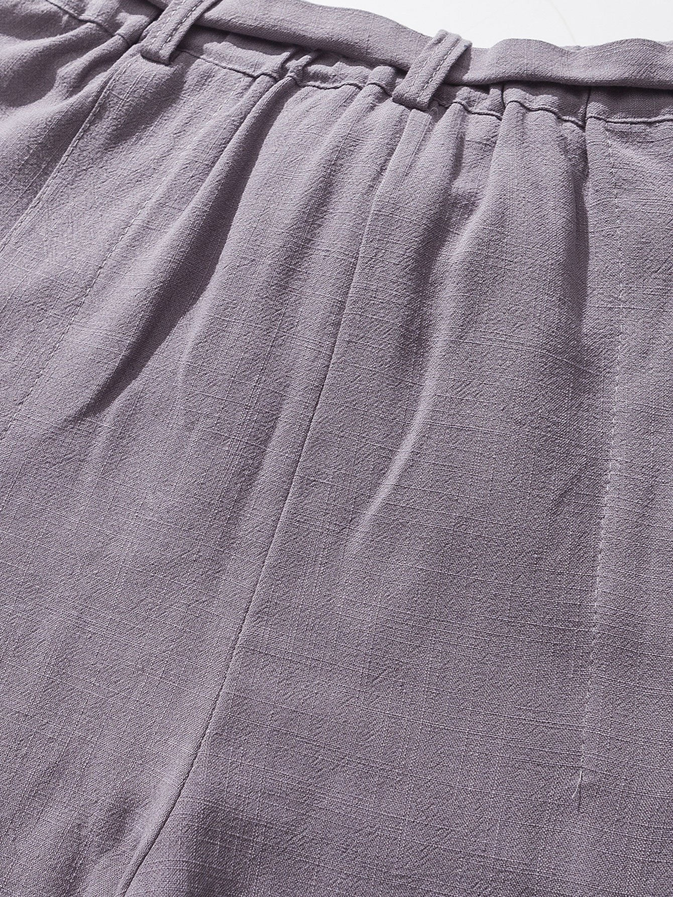 Judas® | Detachable Belt Relax Fit Linen And Cotton Blend Harem Pants - Image 15
