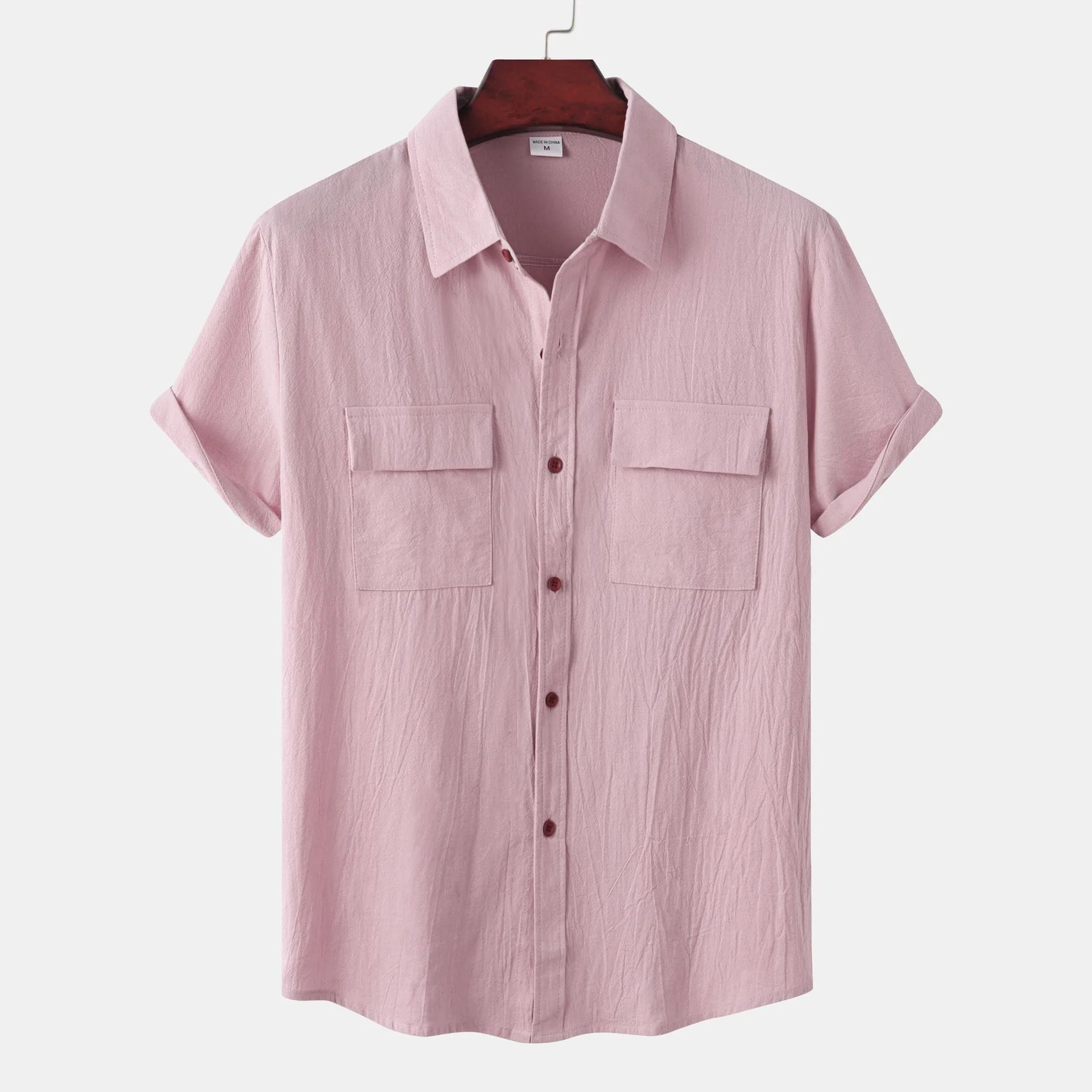 Judas® | Short-Sleeved Linen Shirt For Men - Image 14